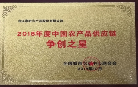 喜報：熱烈祝賀我公司在第三屆中國農產(chǎn)品供應鏈大會(huì )上喜獲七項重要榮譽(yù)！